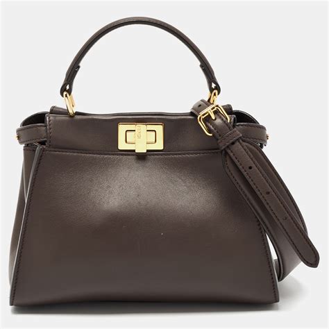 fendi peekaboo iconic small|Fendi peekaboo price euro.